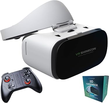 3D VR Headset, Gaming Headset for Video Display Glasses, Smart Glasses with Myopia Adjustment 600 , for iPhone 16/15, Steam Deck, ROG, Mac, PC, Android, iOS 053