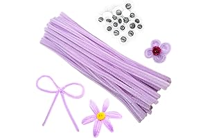 Light Purple Pipe Cleaners with Googly Eyes: Light Up Your Crafts!