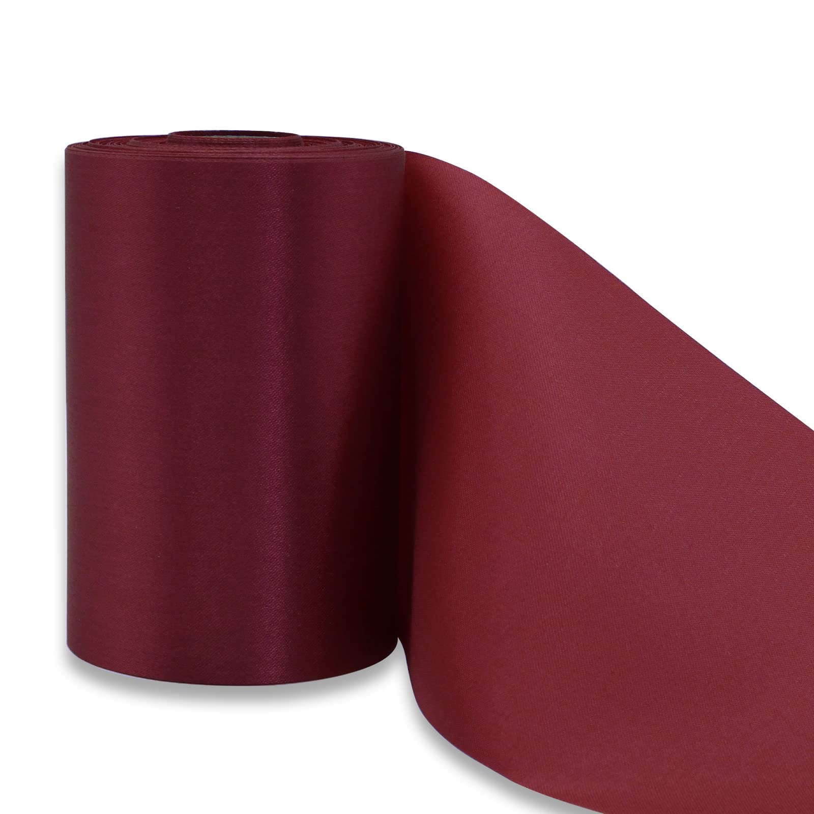 YUNSHANGHE 1 Roll 9.5 cm x 20 m Burgundy Wide Gift Ribbon for Decorating & Crafts, Large Satin Ribbon for Opening Ceremony, Chair Bows, Ribbon for Wedding, Birthday, Christmas Decoration