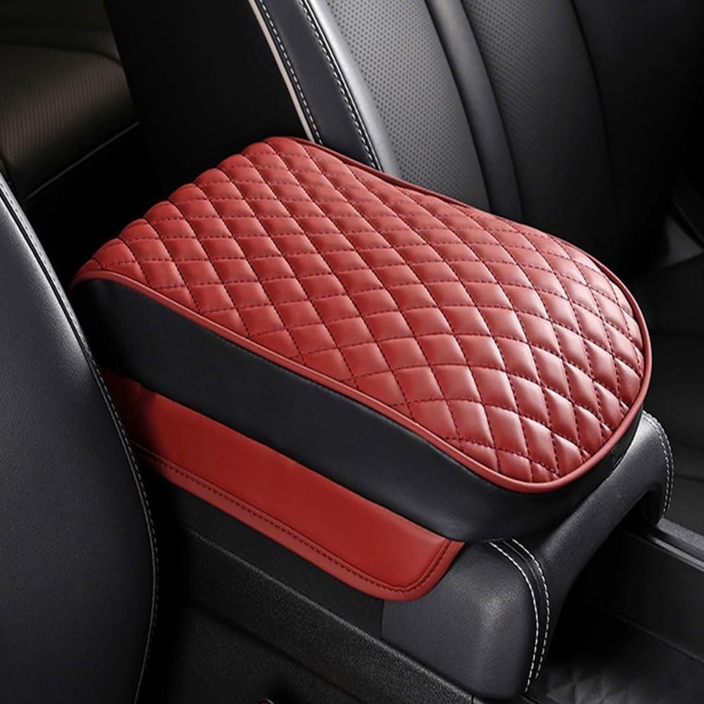 Car Armrest Covers for Hyundai Veloster JS FS 2.Gen/1.GEN 2012-2022 2023 2024, Storage Box Mat Pad Fiber Leather Anti-oil Stain Soft Interior Fittings Chair Parts Accessories,B