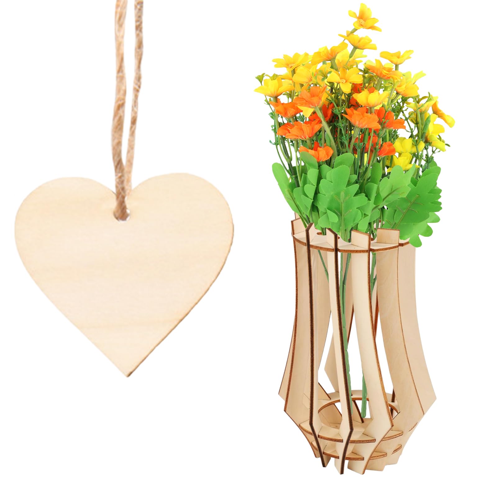 Jarrón para Flores Lego, Jarrón De Madera, Juego De Construcción De Jarrón De Madera, Jarrón De Madera para Flores Lego, para Bloques De Construcción De Flores, Flores Artificiales