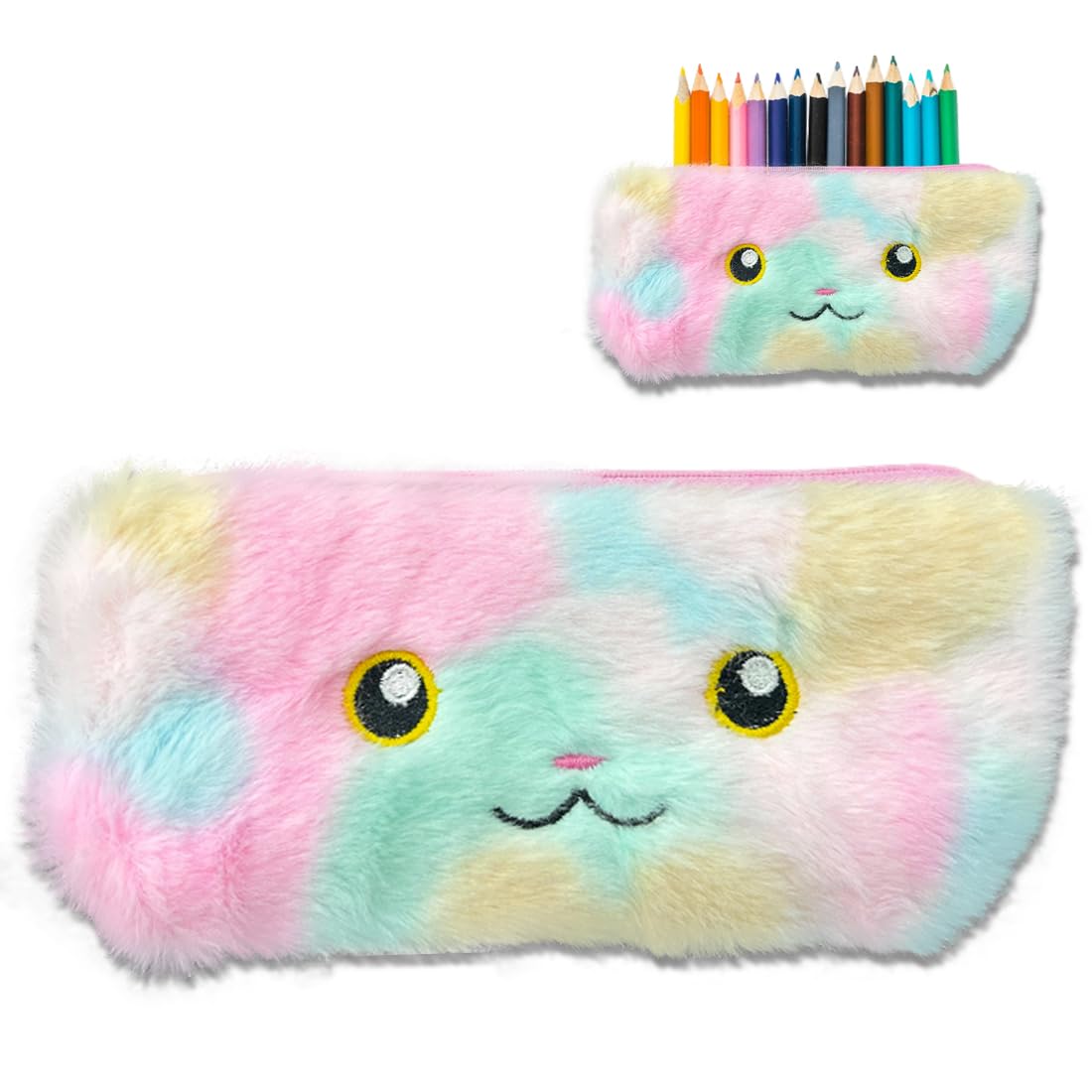 Wembley Cute Stationary Pouch for Kids Pen Bag Soft Fur Makeup Pouch Coin Purse Aesthetic Stationery Pouch for School Kids College Students - Unicorn (B0CSFRVRZD) Amazon Price History, Amazon Price Tracker