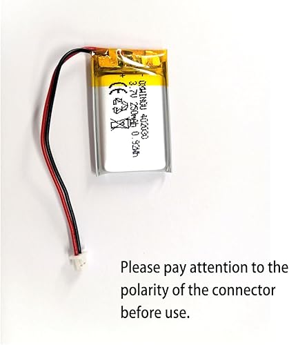Miniatura 4 de OXWINOU Batería de repuesto de polímero de litio recargable de 3.7 V 250 mAh 402030 para productos electrónicos DIY 3.7-5V, auriculares Bluetooth,