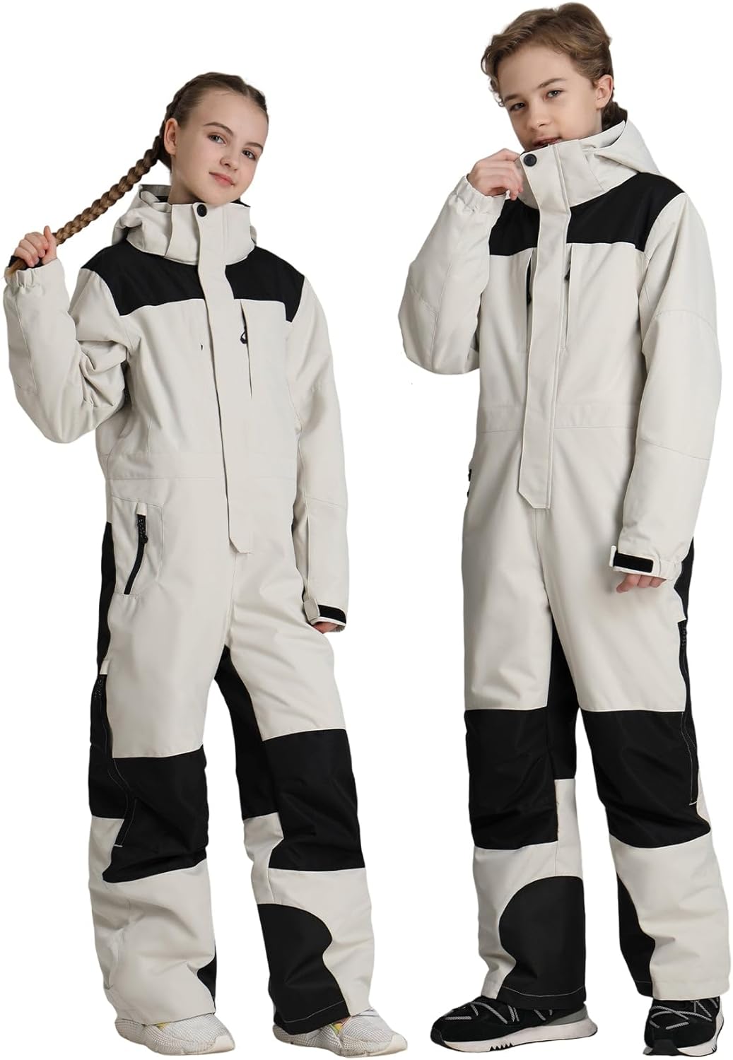 GSOU SNOW Kids Snow Suit One Piece Ski Suit Boys Girls Snowboard Jumpsuits Waterproof Youth Snowsuit Outfit