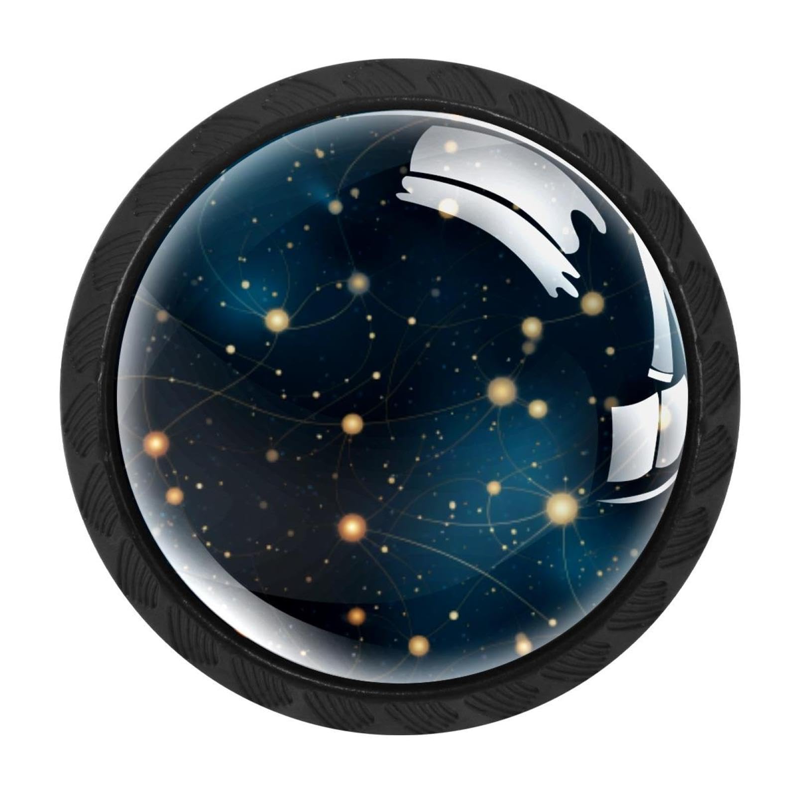 Chenzzzz Multicolored 06 4 Pack Gemini Zodiac Signs Drawer Knob Cabinet Hardware
