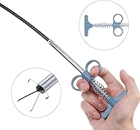 Vista 4 de HARFINGTON Herramienta de recogida de garras flexibles de 35 pulgadas, 4 garras, gancho de limpieza de alcantarillado de acero inoxidable