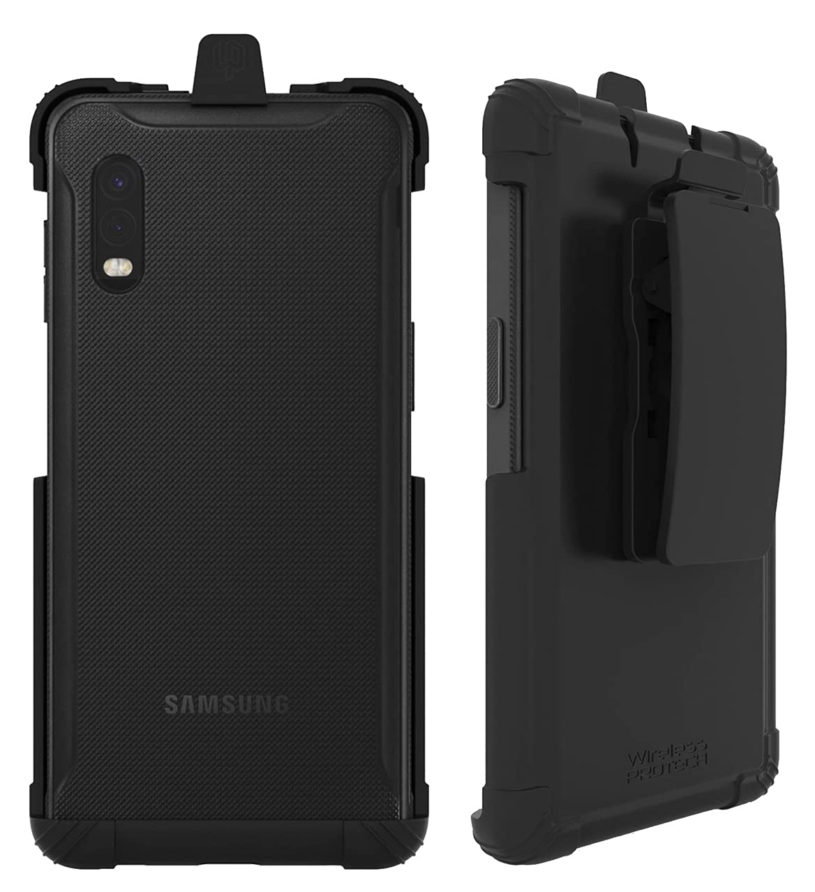 Wireless ProTech Case with Clip Compatible with Samsung Galaxy XCover Pro Phone Model SM-G715, Secure fit, Quick Release Latch and Heavy Duty Swivel