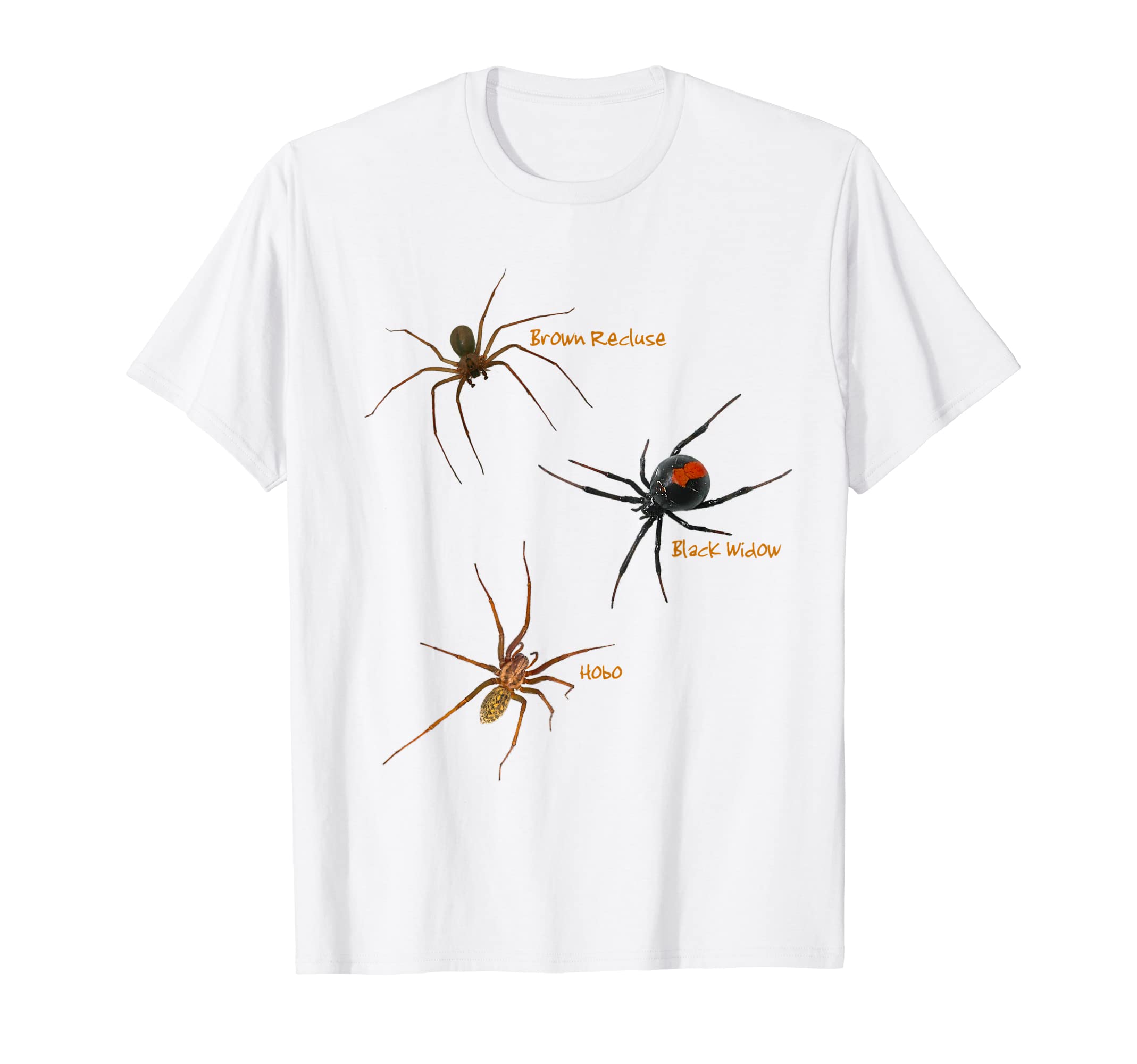 Most Common Deadly Poisonous Spiders of the USA T-shirt T-Shirt