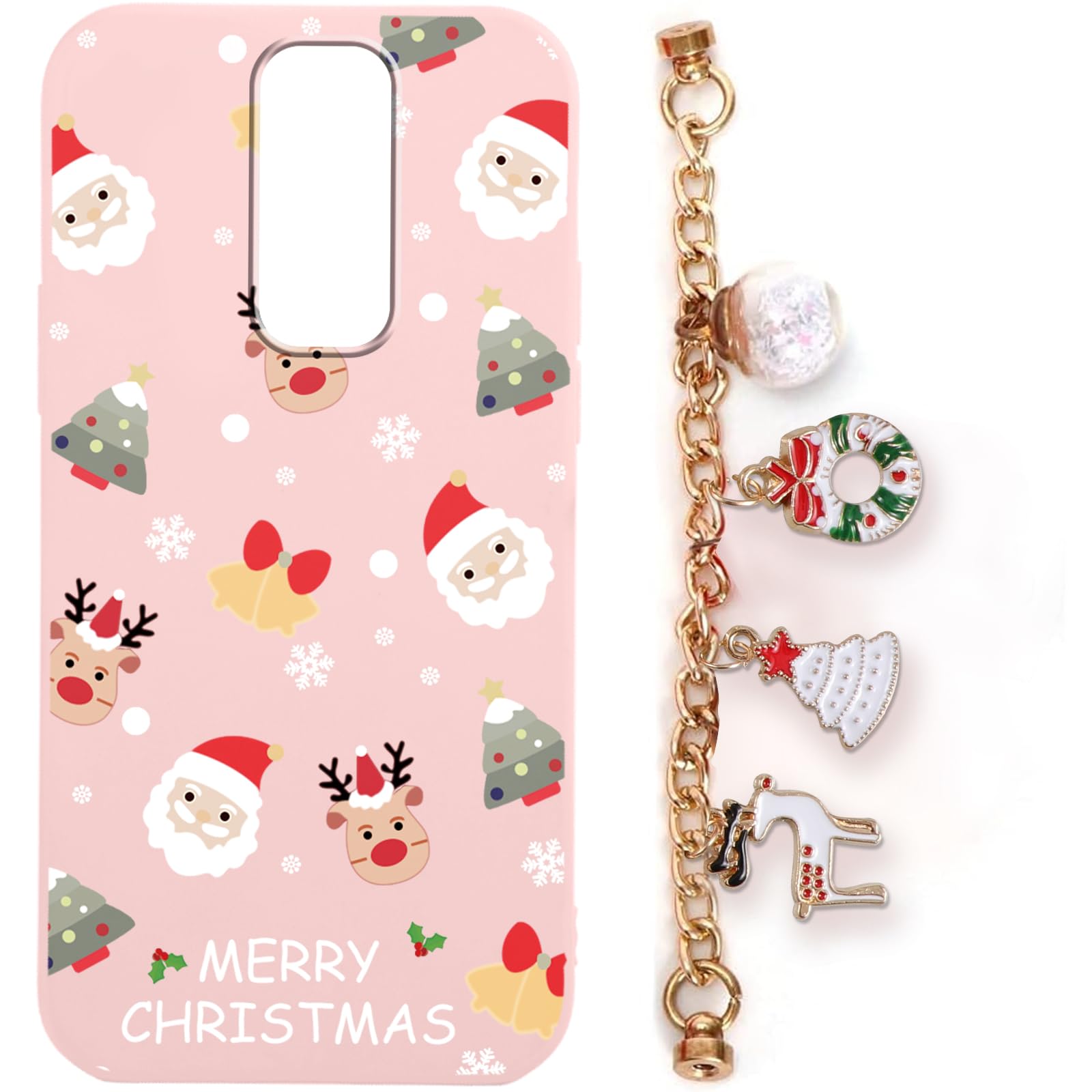 Yoedge 2 Custodie Per Xiaomi Redmi Note 10 Pro / Pro Max 4G (6,67") - Cover In Silicone Morbido Con Motivi Natalizi (Alce E Babbo Natale) - Antiurto - 2