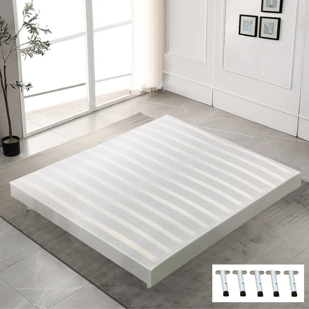 Lit 140 x 190 avec Sommier et Matelas pour Lit | 2 Colis | Matelas 140x190 memoire de Forme | Sommier Tapissier 140x190 avec Pieds