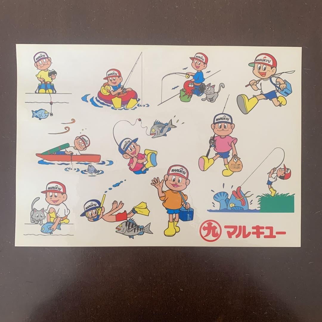 レア　■マルキュー　キューちゃん　九ちゃん　大　ステッカー  レア □マルキュー キューちゃん 九ちゃん 大 ステッカー