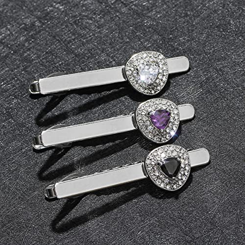Clips para corbatas de hombre Beavorty con gemas para solucionar corbatas sueltas 7