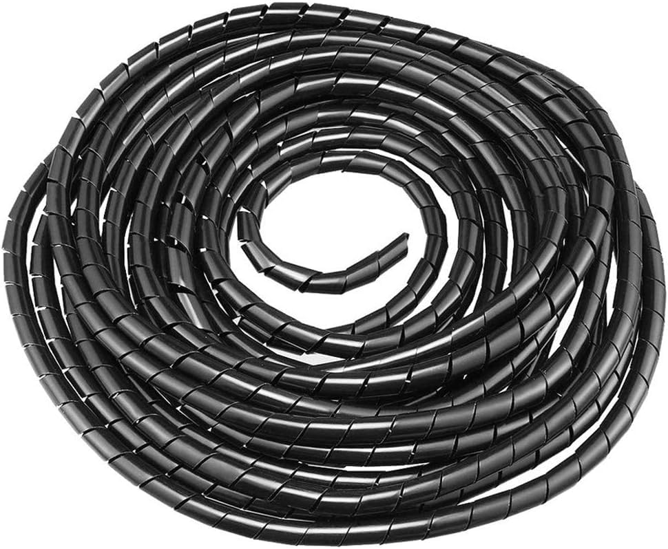 KRIONKART Spiral Cable Wire Wrap 5 Meters Cord for Computer - Flexible ...
