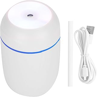 Generic Cool Mist Humidifier, USB Charging Ultrasonic Cool Mist, 300ML Large Capacity for Essential Oils Home Office(White)'