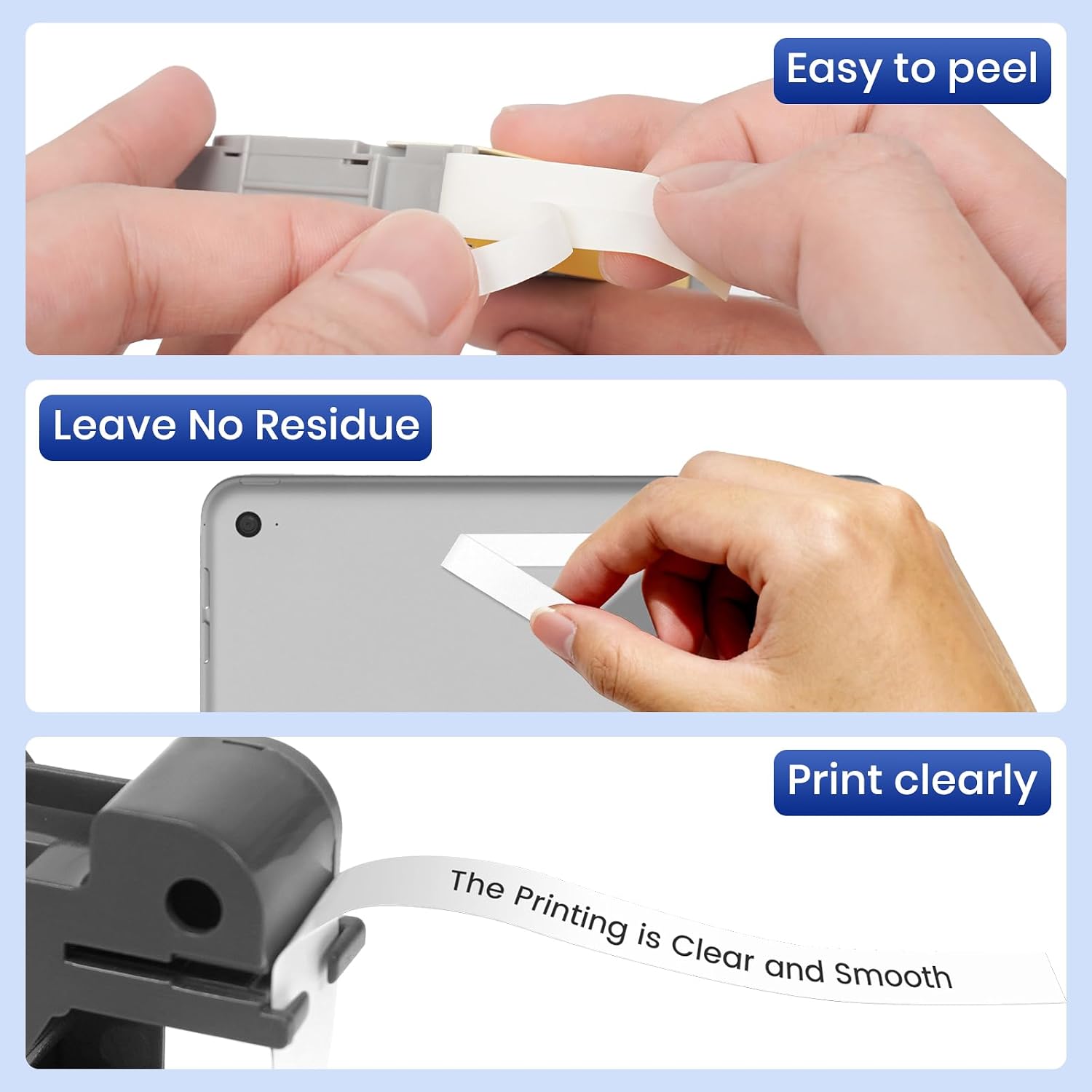6-Pack Label Marker Tape 45013(1/2 in x 23 Ft) Compatible with DYMO Printer Refills LabelManager 160 280 210D 360D 420P 220P 260P 450DUO