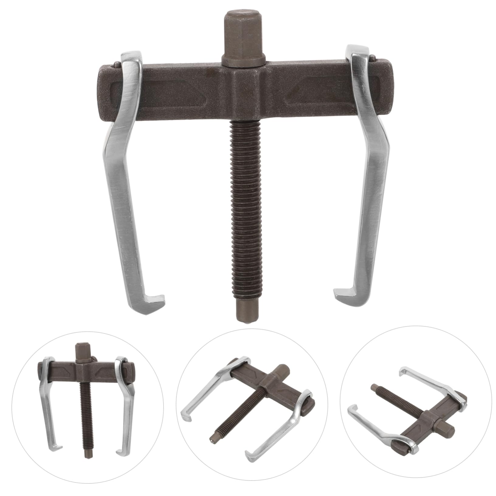 TOPBATHY 4 Piezas Extractor de polea de Engranajes pequeño Extractor de rodamientos Centro arrancador Herramientas Puller para poleas Puller de rodamiento de Largo Alcance Acero Carbono