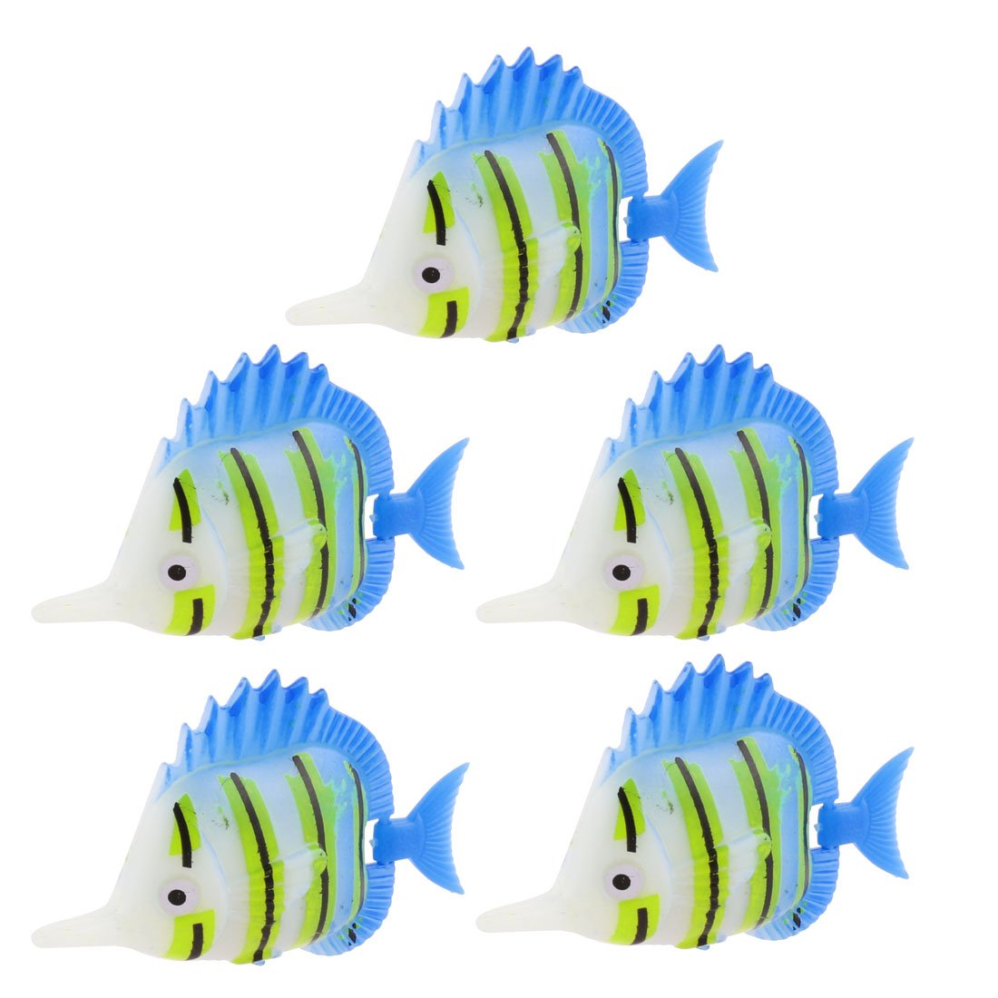 ZHuidjo 5 Pieces Plastic Life-Like Floating Ornamental Fish Aquarium Adorn (SN: 31d 0c1 6b3 773 ff5)