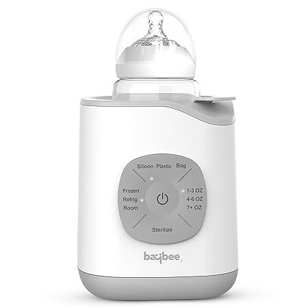 Baybee 10 in 1 Baby Bottle Warmer & Sterilizer | Electric Baby Food, Water & Milk Heater & Defrost with Manual Temperature Adjustment,BPA Free Nipple (Grey)