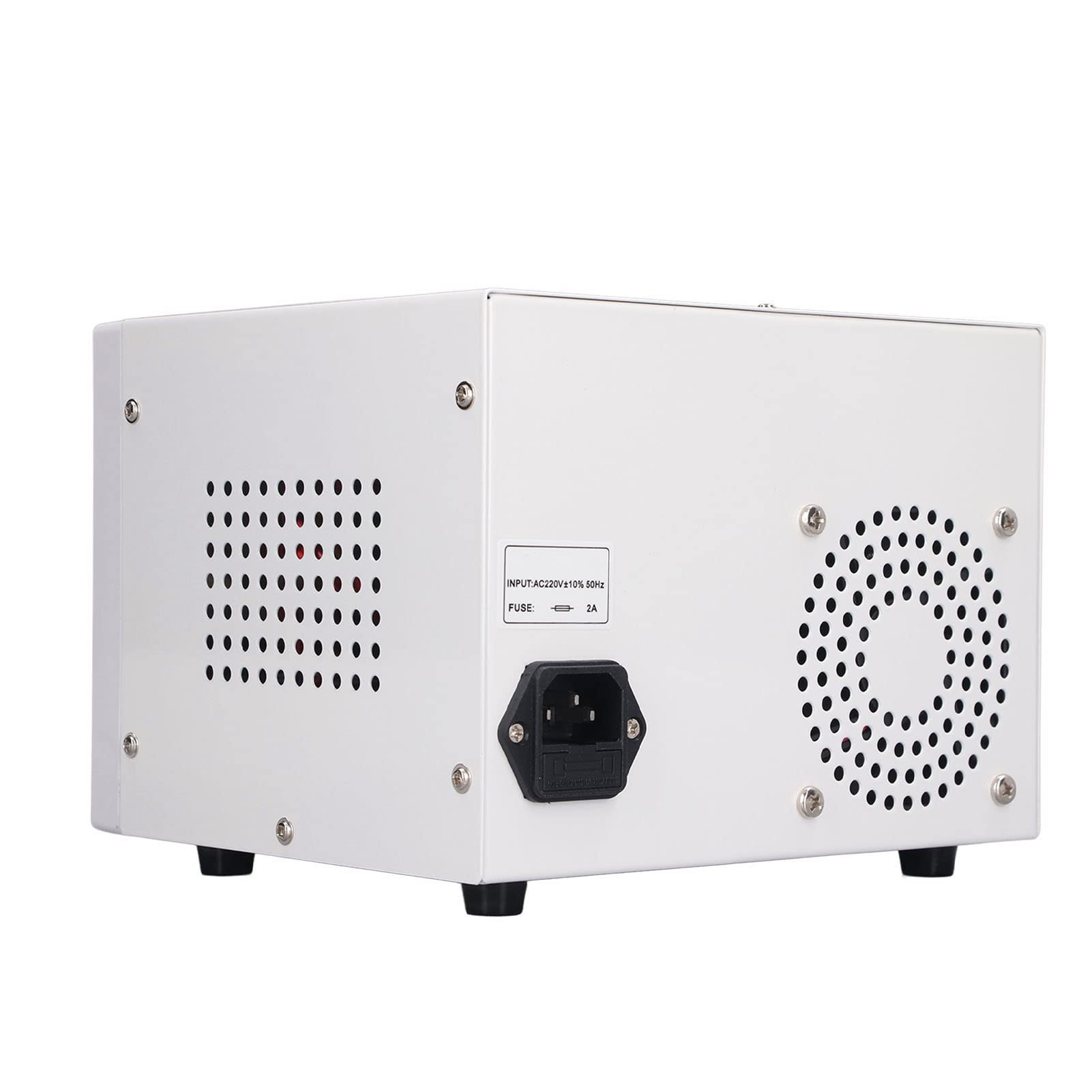 Hyuduo Fuente de Alimentación de CC Fuente de Alimentación de Banco Ajustable Entrada de 220 V CA Pantalla LCD Bloqueo de 5 V Salida USB de Regulada Variable para Pruebas de Laboratorio de Reparación