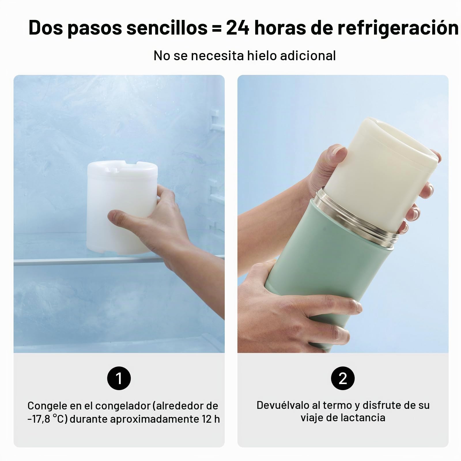 Momcozy Set Calienta Biberones MW05 y Enfriador Leche Materna CM01 500ml con Conservación de Leche Materna 24h, Portátil para Lactancia y Viajes