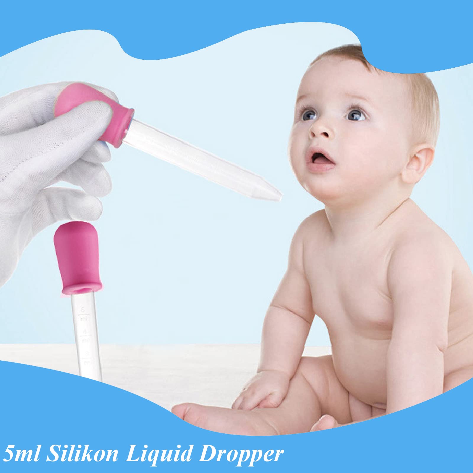 12 Pipetas De Plástico 5 Ml Con Cepillos | Silicona Grado Alimenticio, Sin BPA, Reutilizable | Para Moldes De Dulces, Medicinas, Experimentos