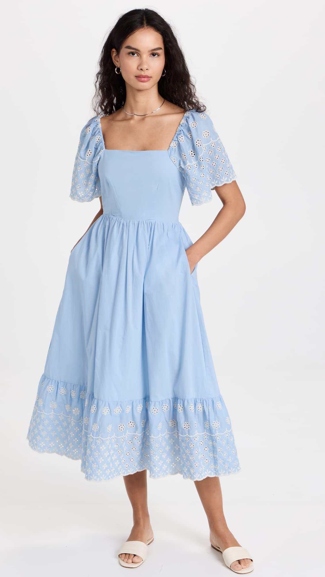 English Factory Women's Embroidered Midi Dress with Scalloped Hem, Light Blue, Medium : Amazon.ca: Clothing, Shoes & Accessories English Factory Women's Embroidered Midi Dress with Scalloped Hem, Light Blue, Medium : Amazon.ca: Clothing, Shoes & Accessories