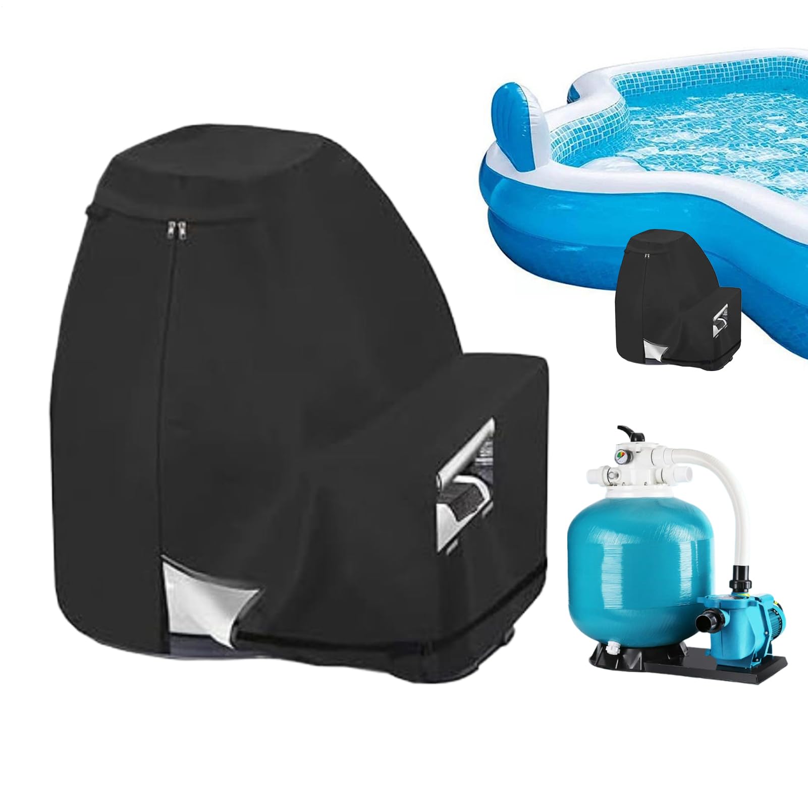 Housse pour filtre à sable de piscine protection contre pluie et poussière