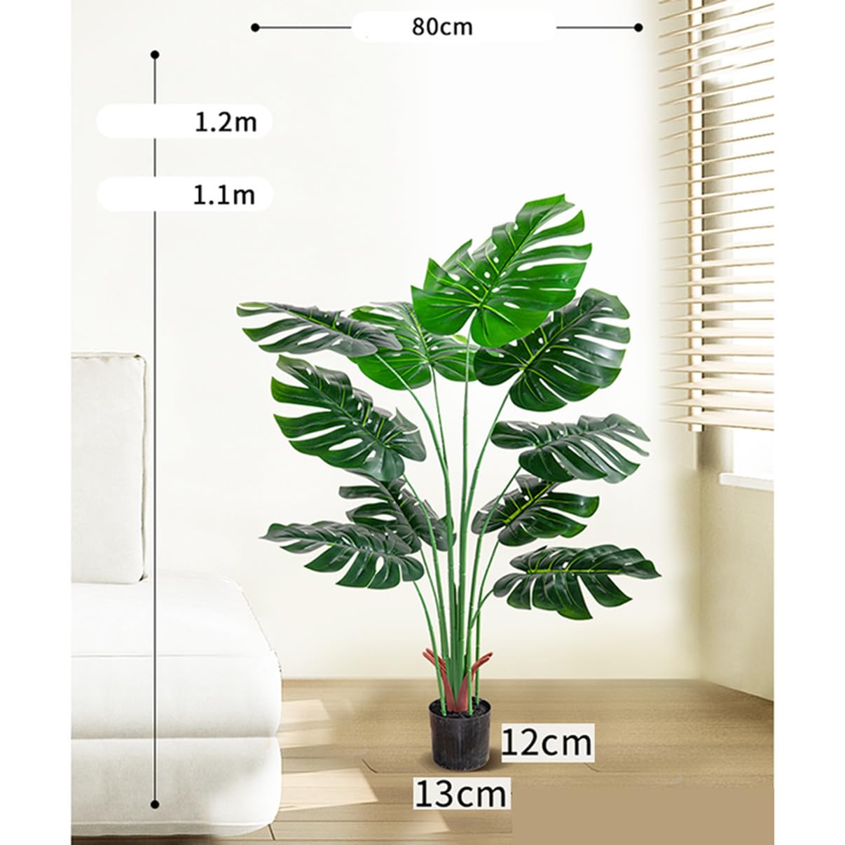 Amazon｜HGJH フェイクグリーン 人工観葉植物 観葉樹 フェイク 造花