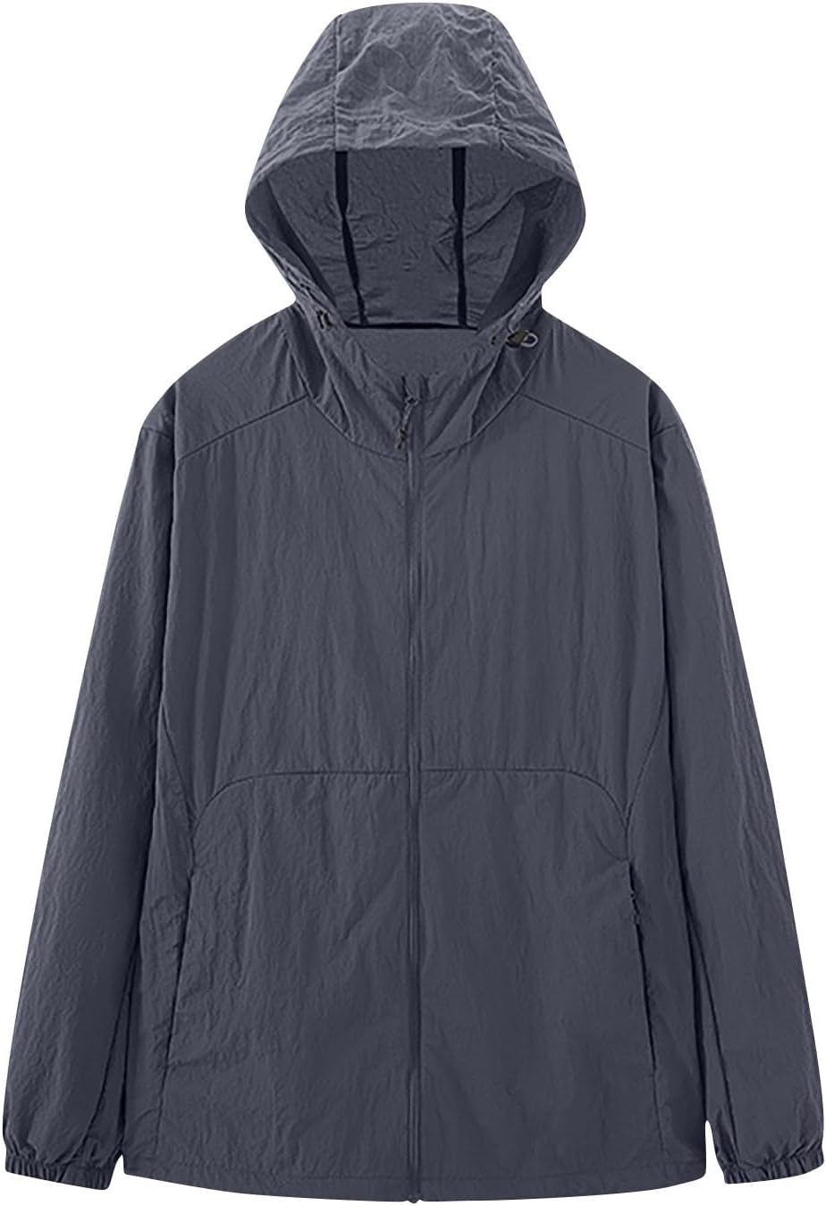 YRAETENM Lightweight Jacket Women Long Sleeve Breathable UV Hoodie Shirts Waterproof Outdoor Athletic Jackets with Pockets