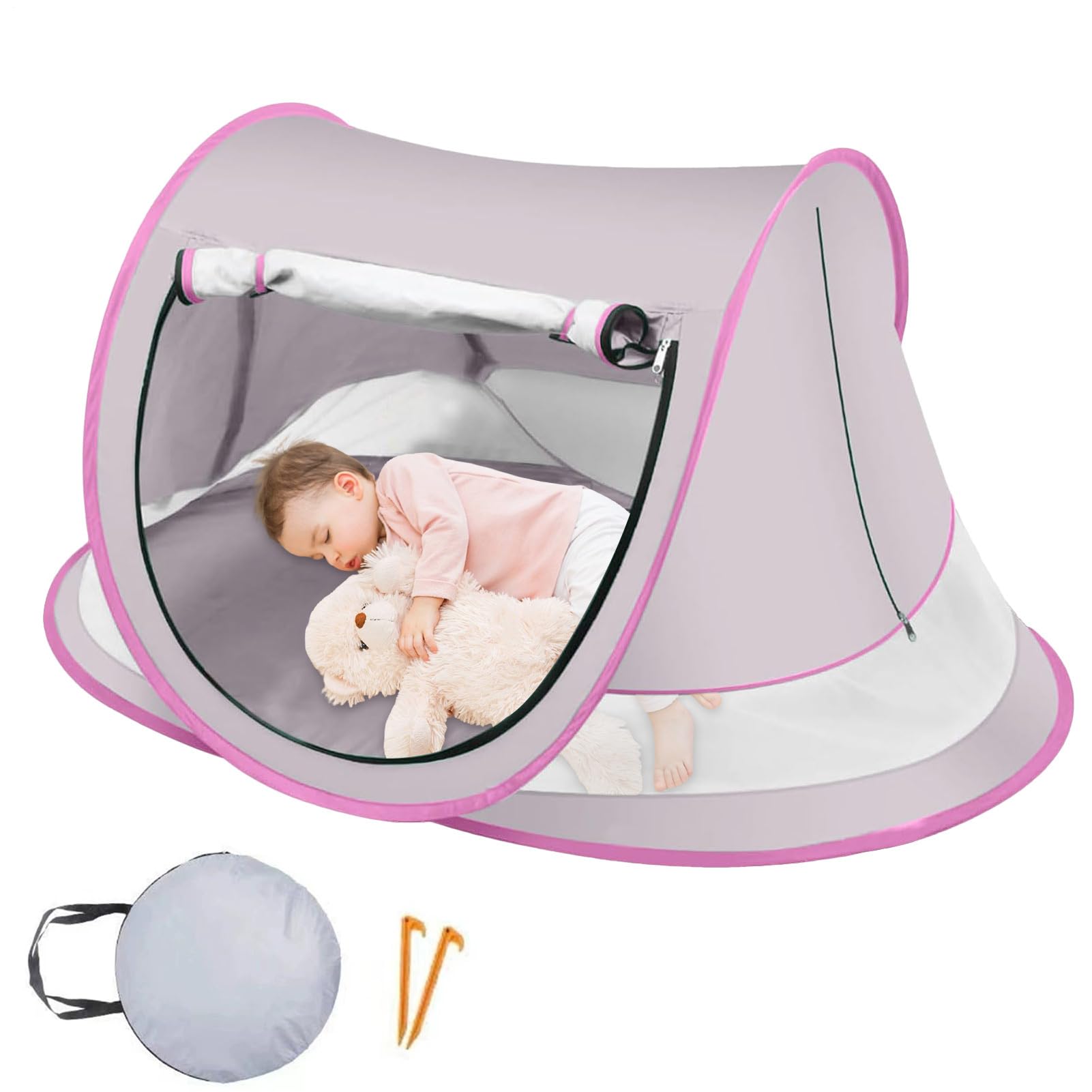 Tente de Plage pour Bébé, Tente d'Bébé, Léger Pare-Soleil Extérieur pour Pique-Nique, Voyage, Camping et Parc