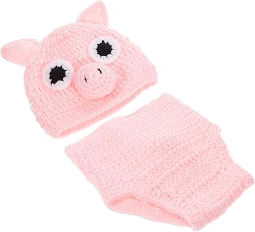 1 Conjunto de ropa de ganchillo a mano para recién nacido, sombrero de ganchillo para bebés, trajes de fotografía para recién nacidos, trajes de