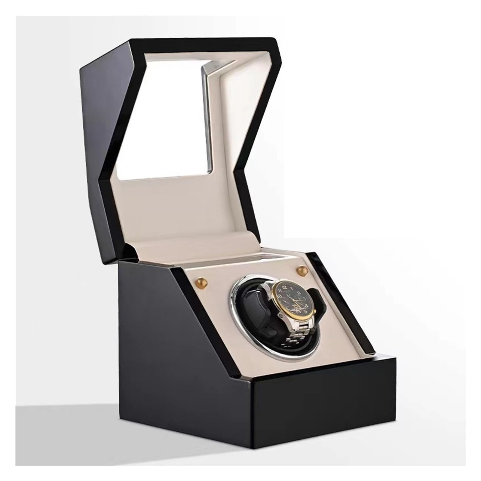 Cassetta di sicurezza, Scatola Avvolgitore Automatico For Orologi In Legno Impronta Digitale Touch Meccanismo Silenzioso Movimento Scatole Avvolgitore For Orologi Strumenti For La Raccolta Di Orologi
