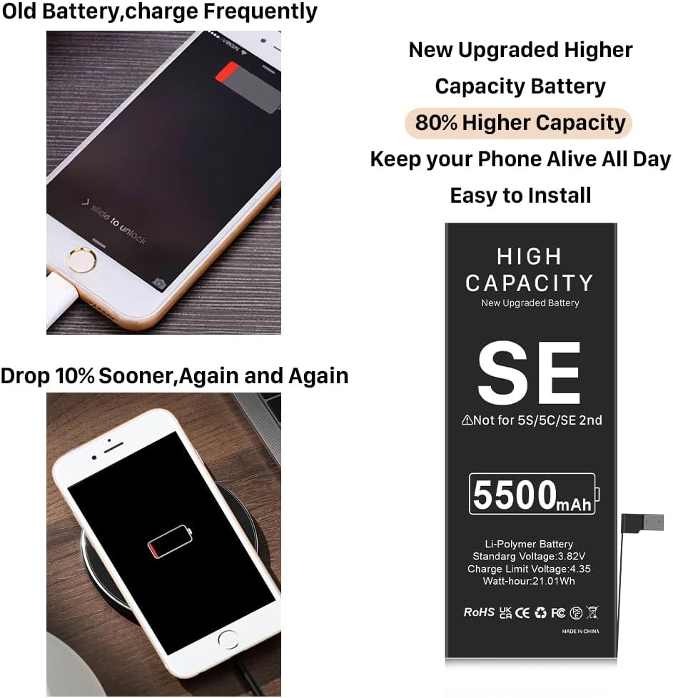 Se 1st Gen Iphone Old Se Battery Mah Iphone Se Replacement Battery Kit  2750Ah] Battery For IPhone SE