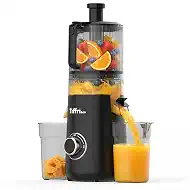 Tiffri&Co Cold Press Juicer, Masticating Juicer for Fruits and Vegetables | 6" Wide Feed Chute, 600W AC Brushless Motor, 95% Juice Yield, 50 db Quiet, Suit for Juice Nut Milk & Sorbet,BPA-Free