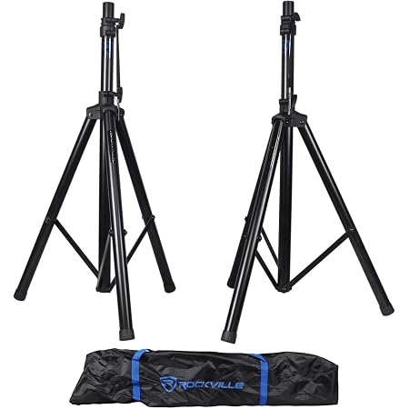 Seismic Audio Heavy Duty Tripod Speaker Stands (Pair) - Holds 200 Lbs, Adjusts To 72"