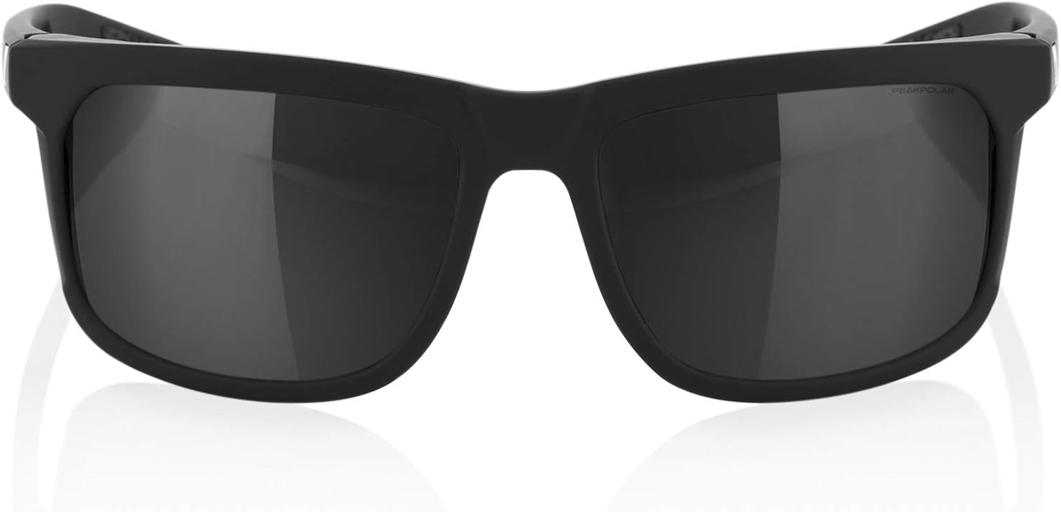 100% Hakan Sport Wrap Around Sunglasses Lightweight Active Rubber Temple, Nose Grip (Soft Tact Cool Grey - Smoke Lens)