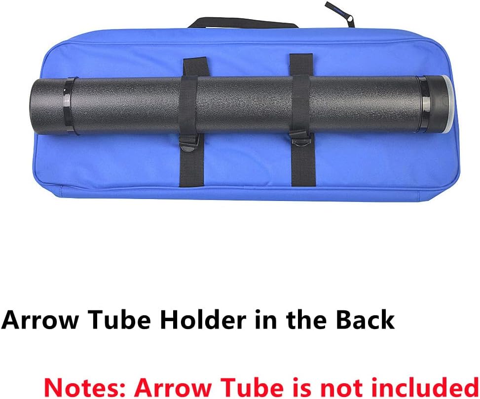 wolfman Archery Recurve Bow Bag Takedown Bow Case with Arrow Tube Holder for Recurve Bow Archery Shooting Hunting Accessories（no quiver）