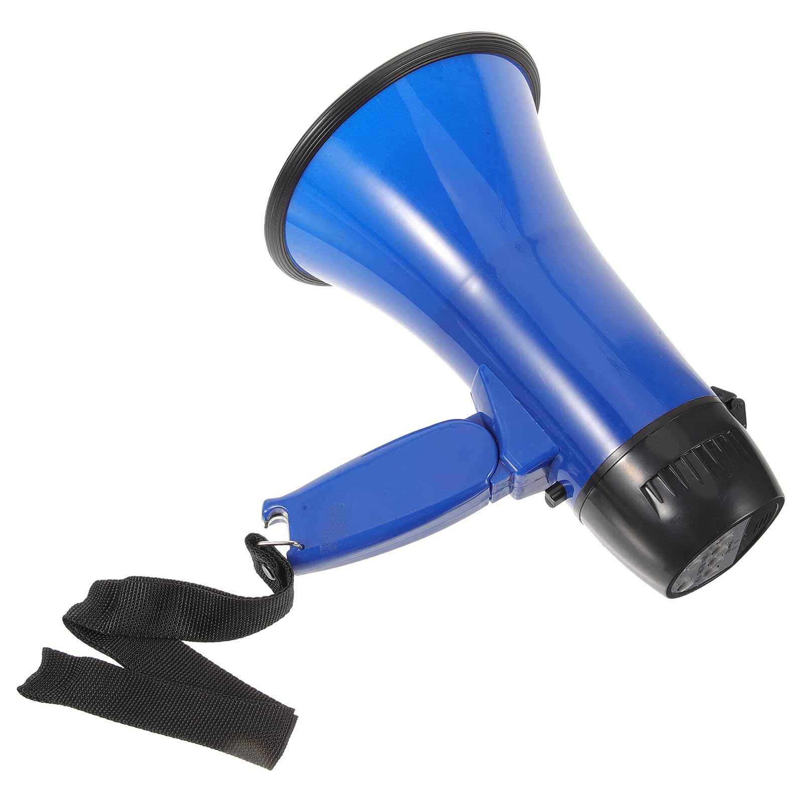 ORFOFE Megáfono de Mano Plegable Azul con Micrófono Grabador y Amplificador de Sonido Altavoz Portátil para Guía Turístico y Vendedor