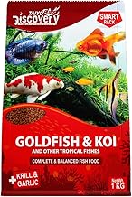 Taiyo Pluss Discovery Smart Pack Fish Food - 1 kg Pouch (2.5 mm Pellets) | Highly Nutritious Floating Pellets with Krill & Garlic for All Tropical Fishes | Daily Nutrition for Health, Growth & Colour
