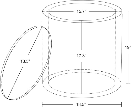 Miniatura 5 de HomePop Otomana de almacenamiento de canal con tapa de madera - Brown Boucle