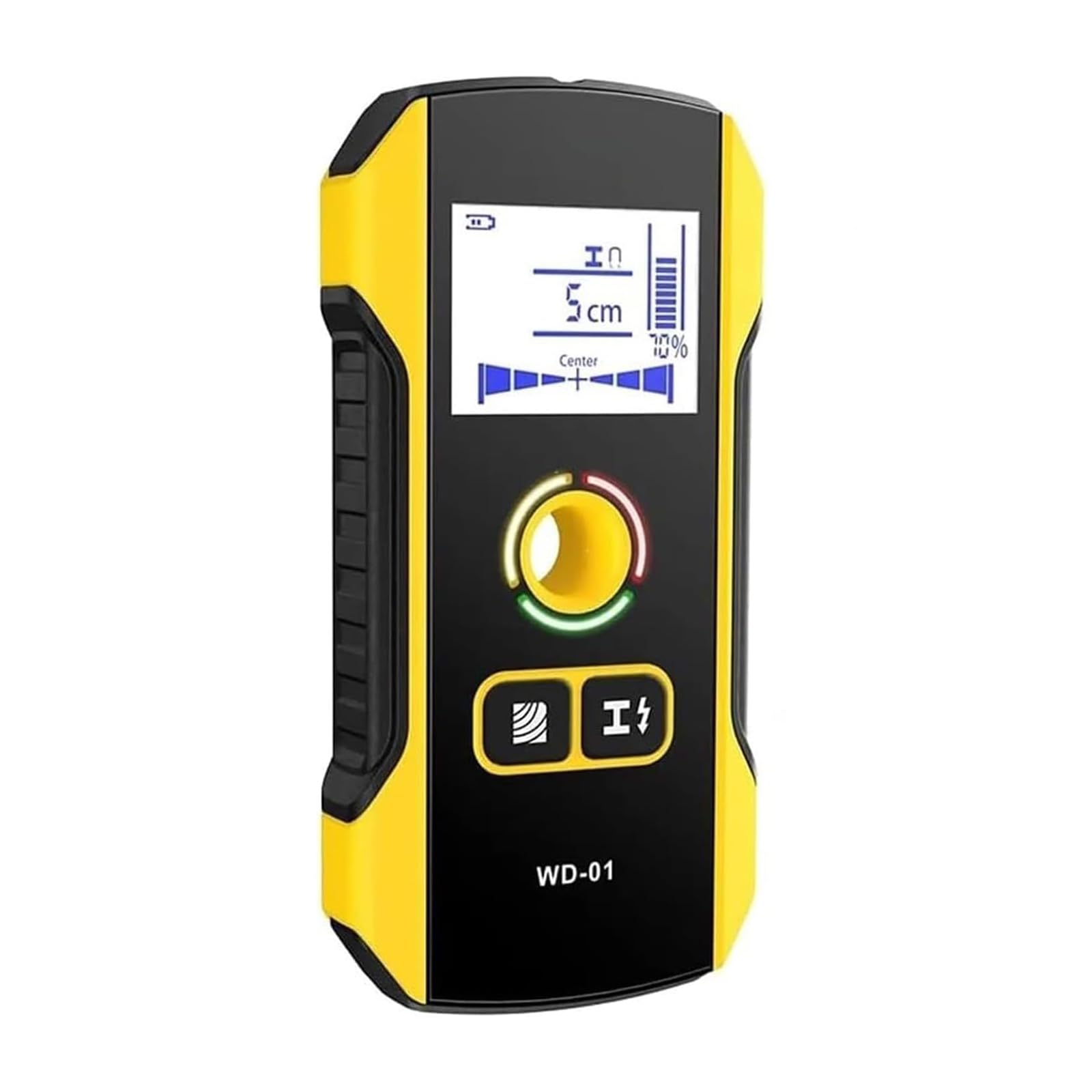 Detector De Paredes 6 En 1, Detector De Vigas Premium con Orificio De Posicionamiento Y Detección Central Precisa para Cables Internos, Metal Profundo, Tuberías De Agua Y Vigas De Piso