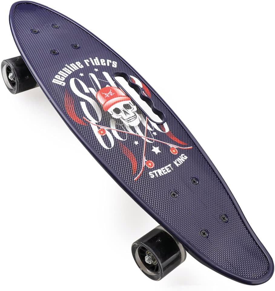 Patinetas Patines Y Scooters, Outdoors CARYWON Patineta para Niños, Patineta Penny Board Retro de 22 Pulgadas (55.5 cm) con Ruedas de Luz LED, Skateboard Completo de Plástico de Alta Calidad, Ideal...