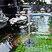 Anself Solar Fountain Pump Bird Bath, 8V 1.4W Solar Powered Submersible Free Standing Solar Outdoor Fountain for Small Pond, Patio Garden and Lawn