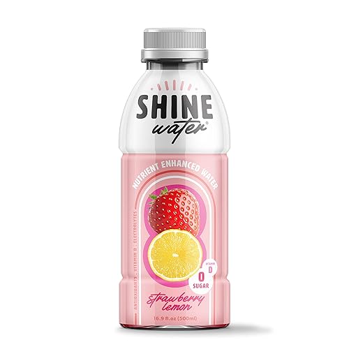 Miniatura 9 de ShineWater - Bebidas con vitamina D y electrolitos de melocotón y mango, pack de 12, agua saborizada sin azúcar con magnesio, zinc y antioxidantes,