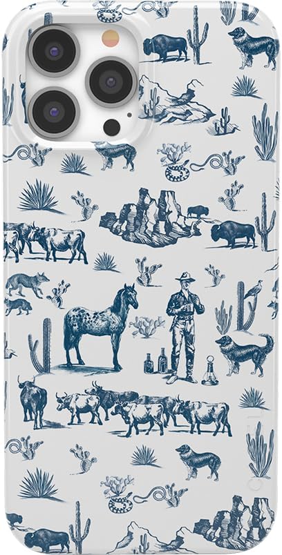 Casely Funda para iPhone 13 Pro Max Wild West Adventure Desierto Compatible con MagSafe Diseño clásico ultra delgado