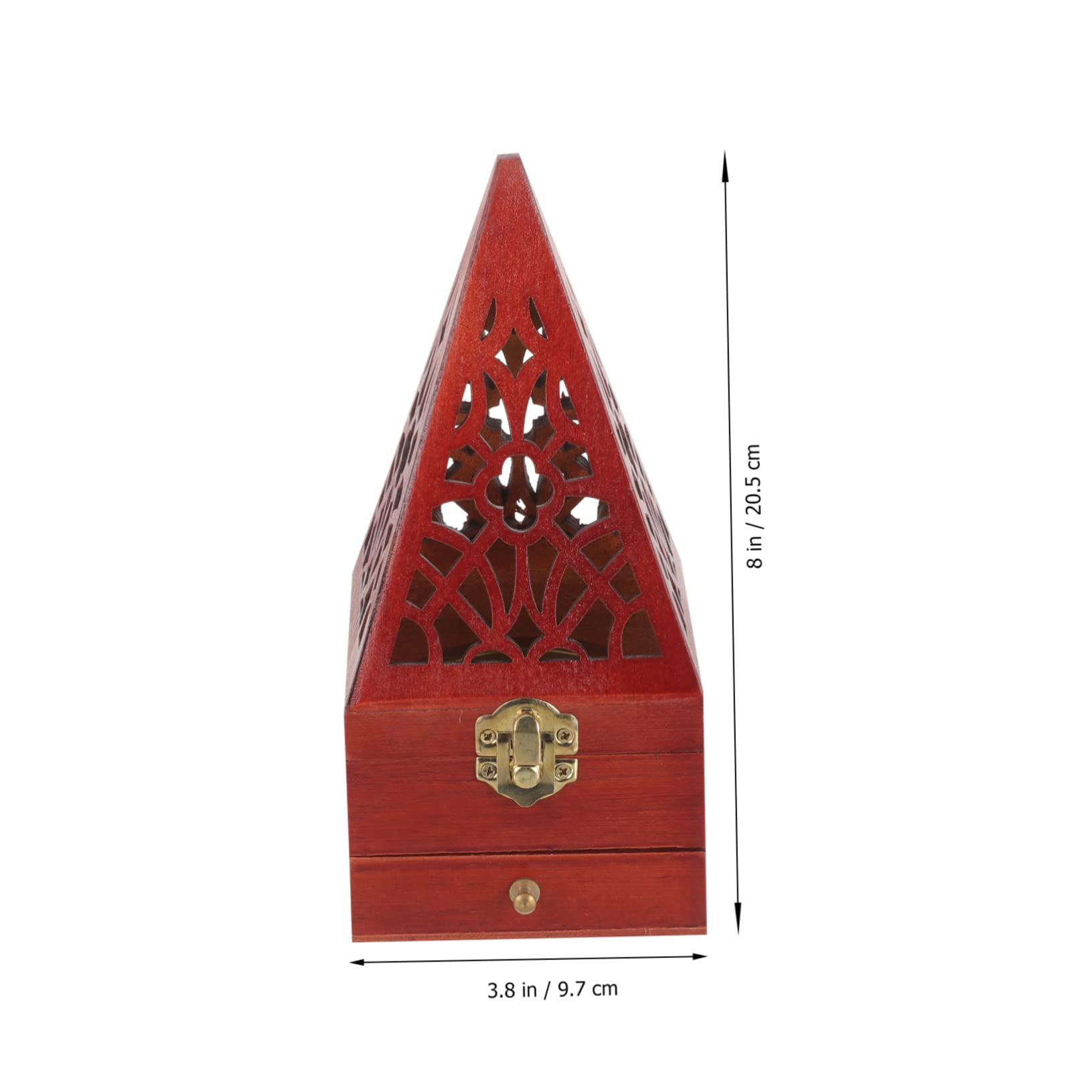 Abaodam 3stücke Holz Räuchergefäß Mit Schublade Vintage Pyramiden Design Für Aromatherapie Büro Und Zuhause Kompakt Kreativ Und Dekorativ Für Räucherstäbchen