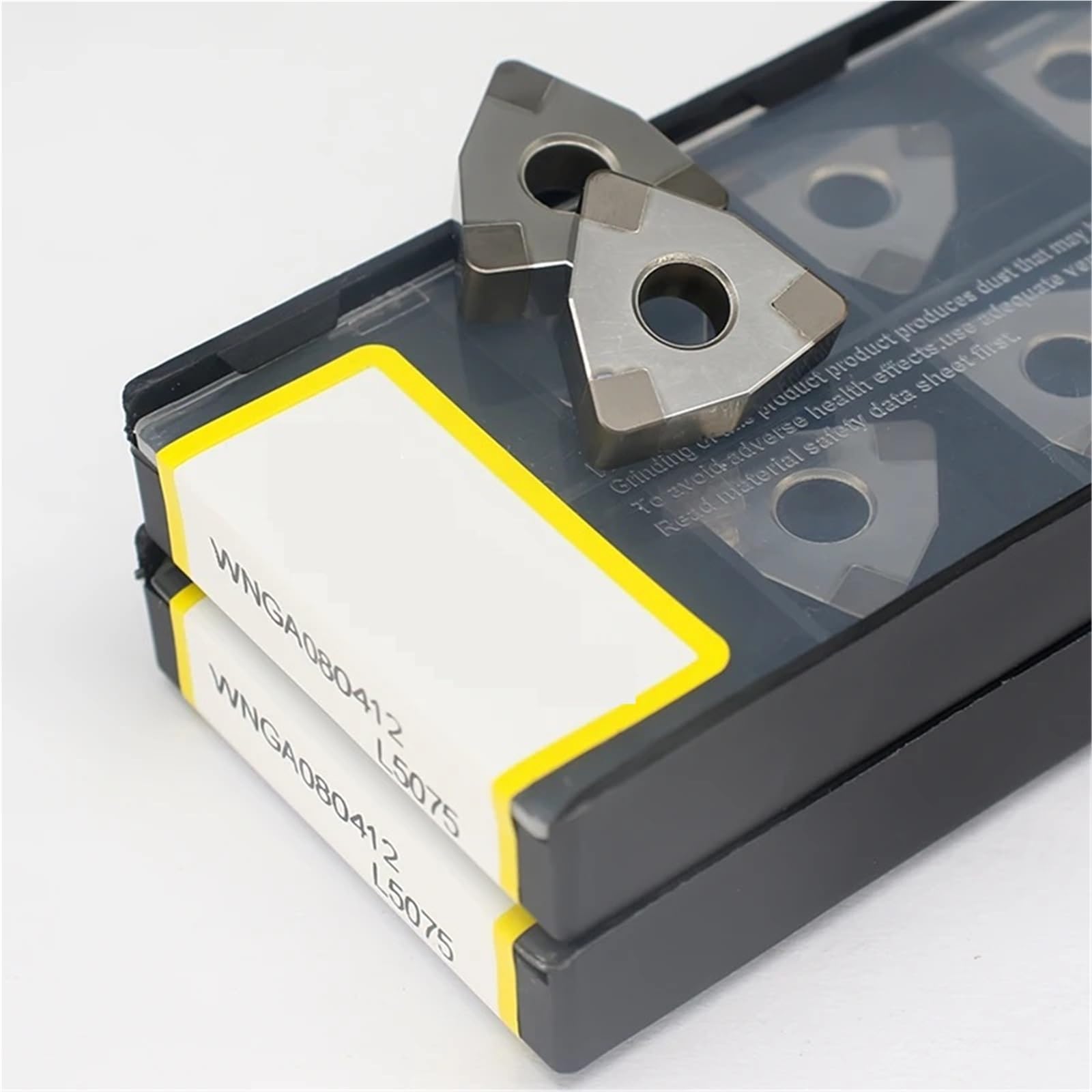 Insertos De Diamante CBN WNGA080408 Herramientas Torneado Para Hoja Torno CNC Acero Duro(WNGA080412 10PCS)