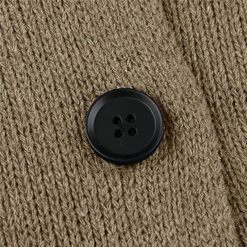 2024 Premium Button Down Hooded Knitted Cardigan, Cable Knit Chunky Tops Warm Winter Coats with Pockets for Christmas4