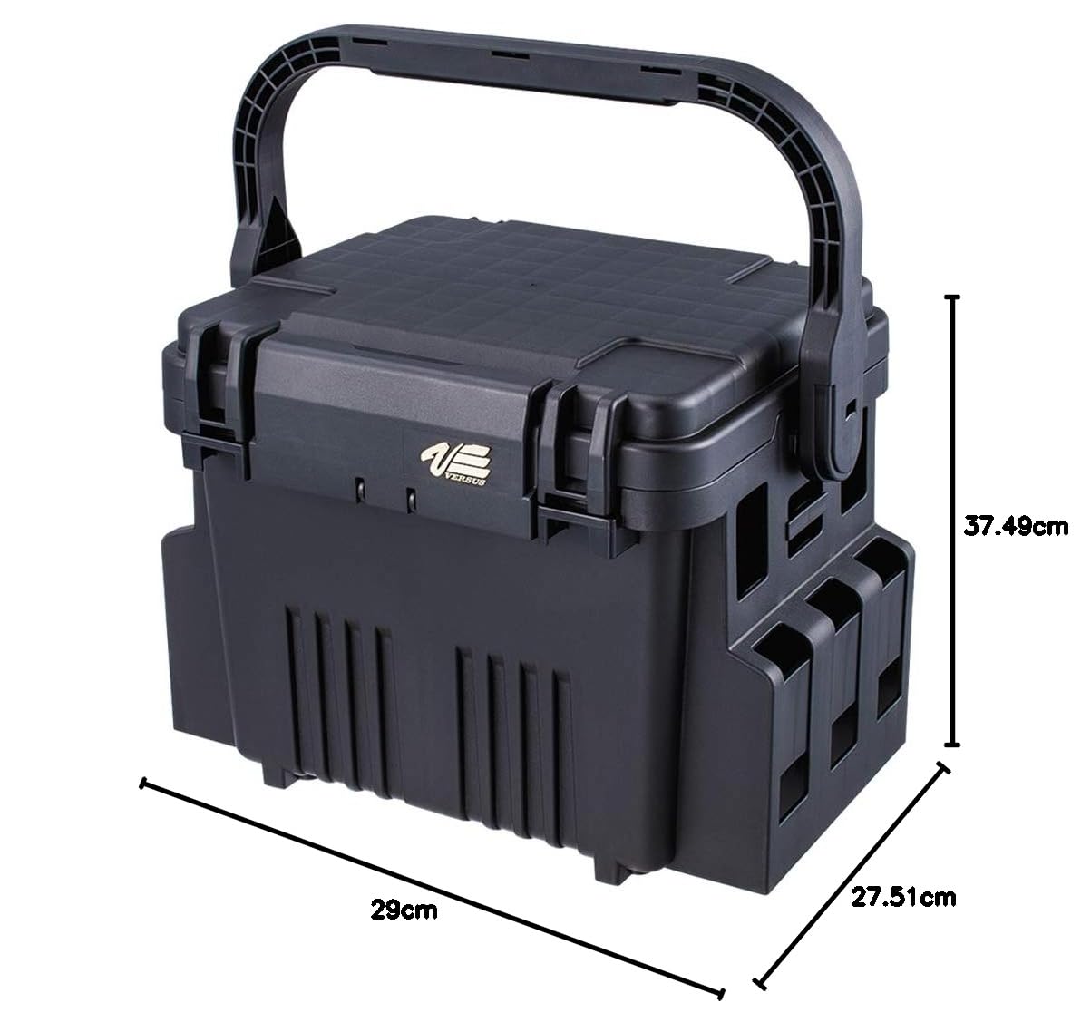 Meiho VS7080 Pudełko 37,5 x 29 x 27,5 cm – pudełko wędkarskie na sztuczną przynętę, pudełko na sztuczną przynętę do spinningu, pudełko dla pielgrzybów, pudełko na przynętę