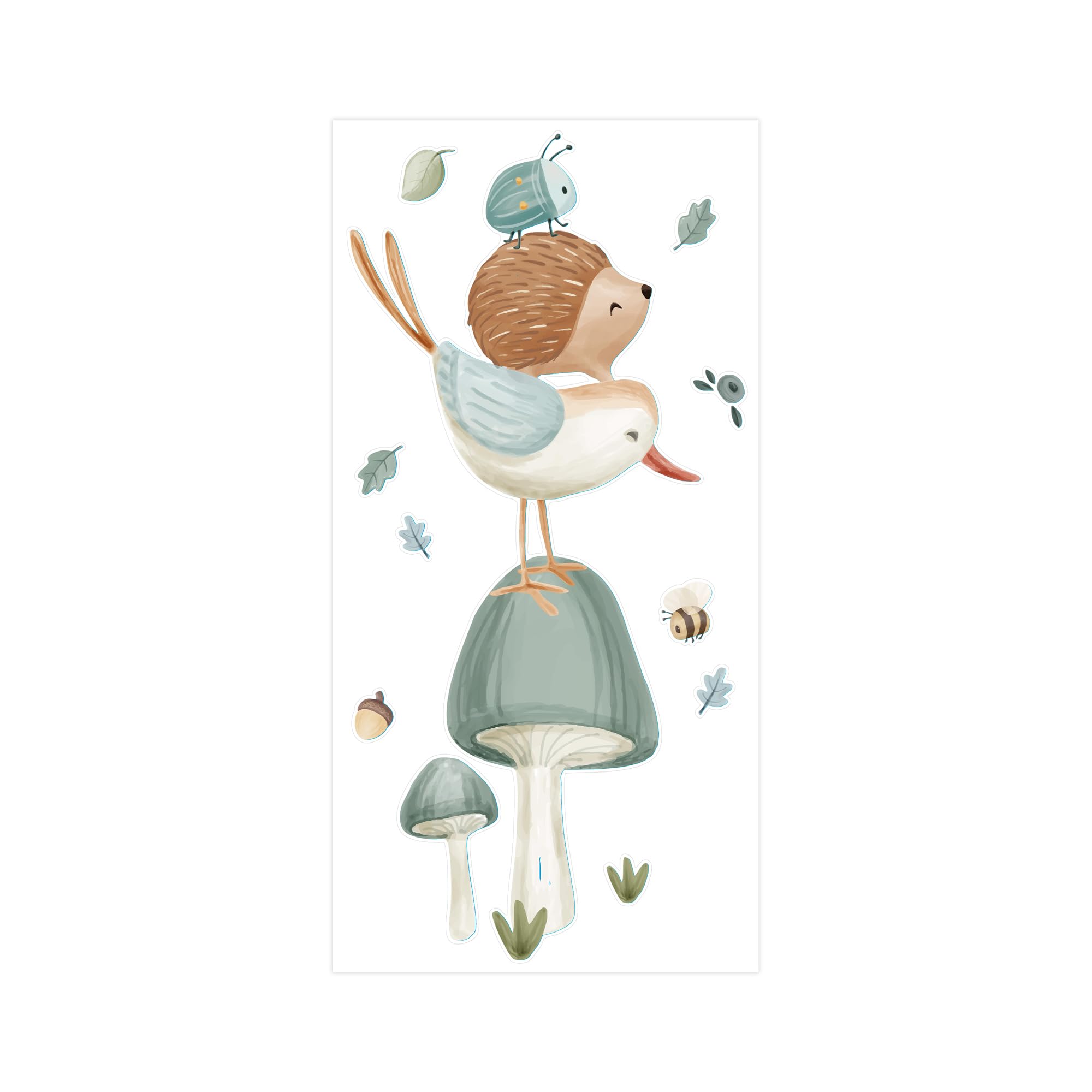 Little Dutch Lot de stickers muraux Forest Friends (40 x 80 cm) - 80 x 40 cm